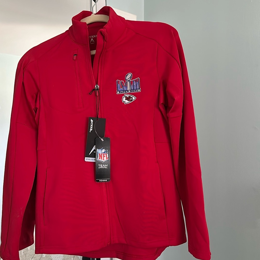 NFL Team Apparel Antigua Kansas City Chiefs Full Zip Lightweight Jacket